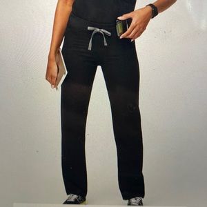 FIGs Black Livingston Basic Scrub Pants XS/P (petite)